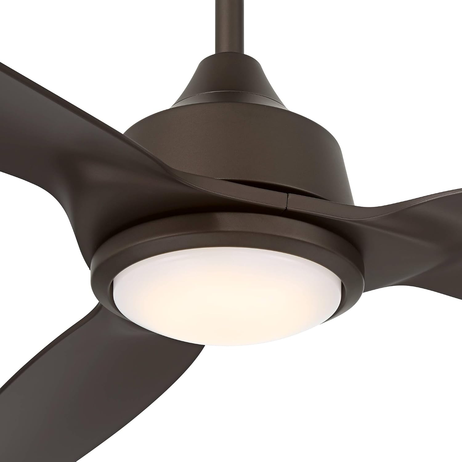 Casa Vieja 60' Revere Mid Century Modern Indoor Outdoor Ceiling Fan 3 Blade Customize LED Remote Control Emperial Bronze Finish Blades Bedroom Patio Living Room Kitchen Damp Rated Decorative