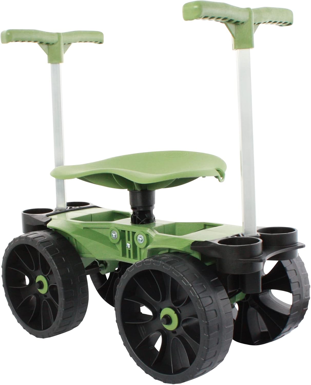 TheXceptional Wheelie Easy-Up | Wheeled Garden Stool with Handles Relieve Pain Getting Up and Down | Gardening Work-Seat with Wheels for Elderly Seniors | Made in USA by Vertex | Model EX530