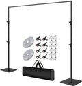 10ftx10ft Pipe and Drape Stand with Adjustable Metal Frame, Background Stand with Carrying Bag for Parties, Weddings, Birthdays