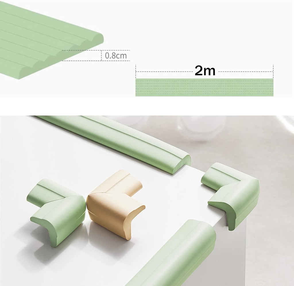 Extra Thick Furniture Table Edge Protectors Foam, Furniture Corner Edge Safety Bumpers, Soft Protective Foam Cushion, for Sharp Corners and Edges(Pink,20M)
