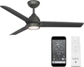 WAC Lighting F-001L-OB Mocha 54' Outdoor Ceiling Fan with LED Lights & Remote, Oil Rubbed Bronze