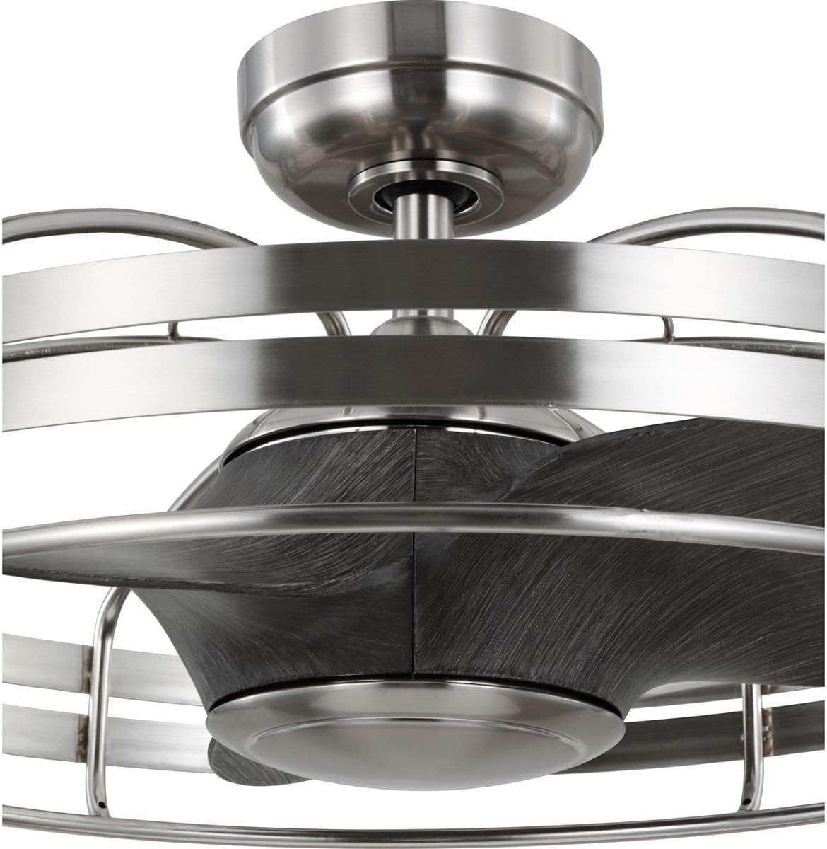 Progress Lighting P250096-009 Bastrop 26' Damp Rated Ceiling Fan, Brushed Nickel