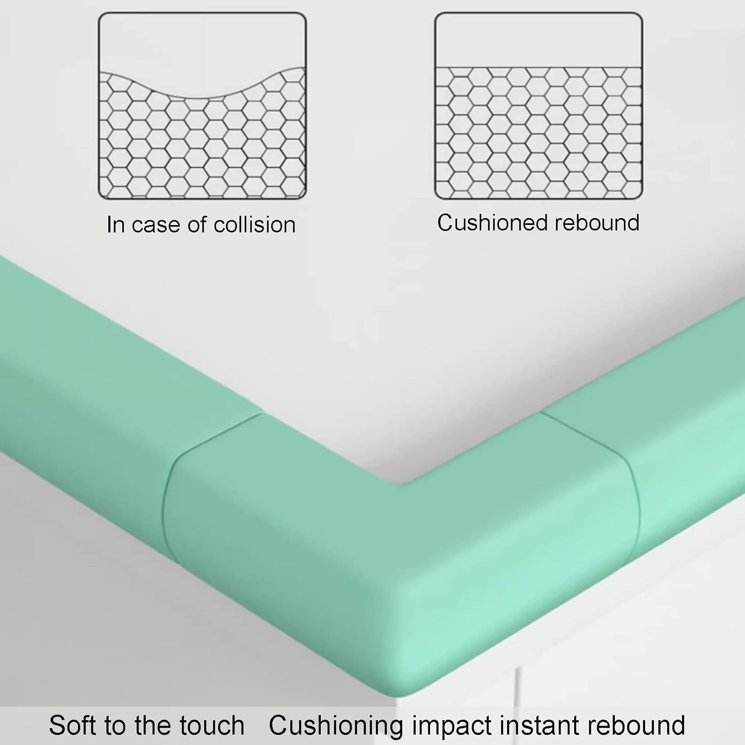 Corner Protectors，Foam Edge Protectors， Furniture Edge and Corner Guards, Table Corner Protectors Adhesive, Proof Corners and Edges Bumper, Protective Foam Cushion Coffee Table(Gray,10m)