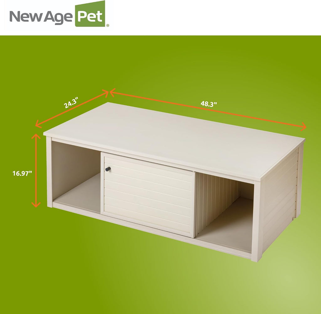 New Age Pet Lo‑Boy Versa Stand for Reptile Terrariums, Low-Profile ECOFLEX Cabinet for Stacked Large, 48' Mojave Reptile Habitats, Maple