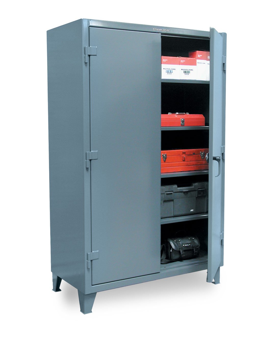 Strong Hold Ultra-Capacity Lifetime Cabinet - 48X24x78 - Steel - Dark Gray - Dark Gray