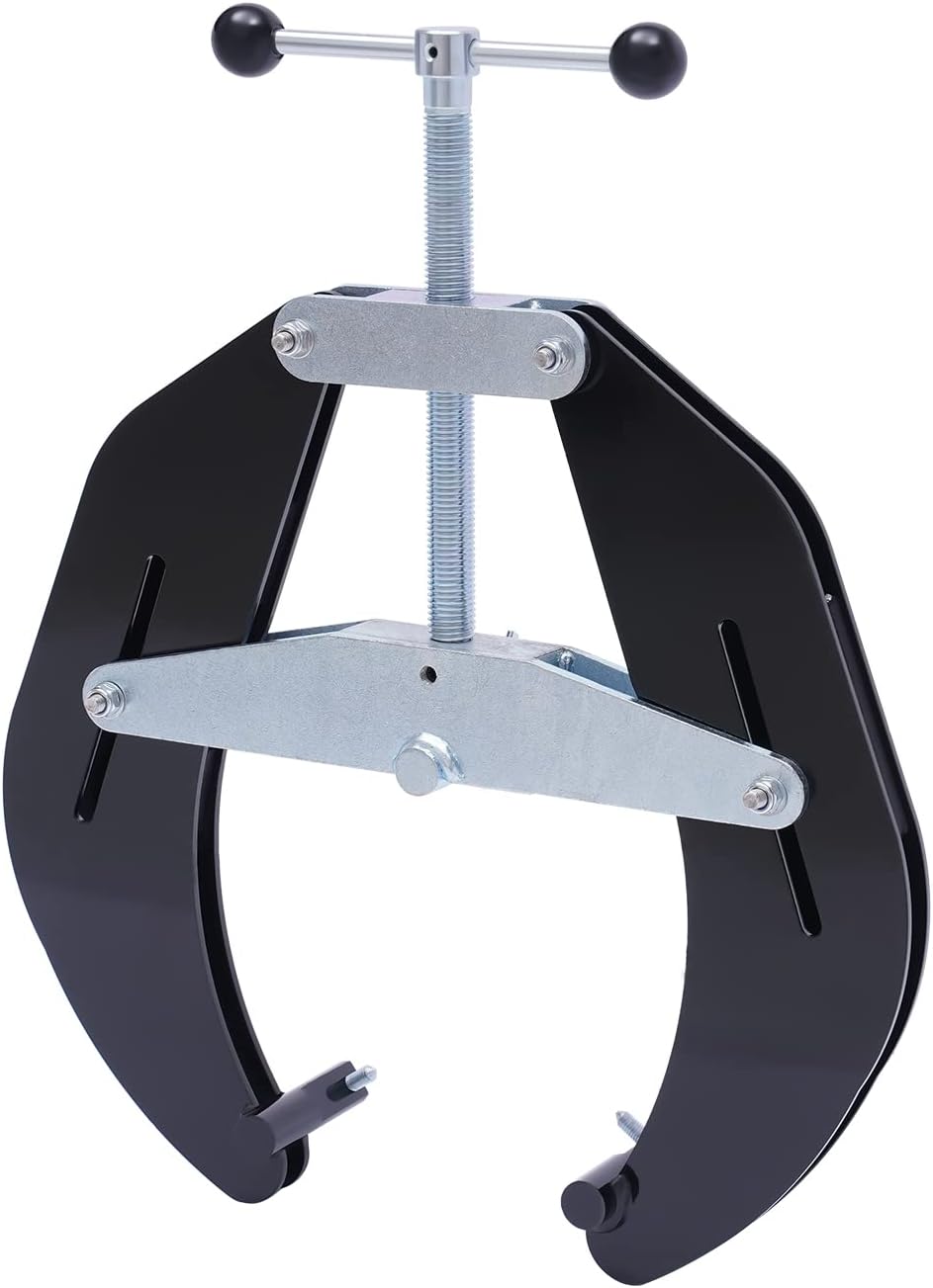 5-12 in Pipe Clamp Versatile Pipe Alignment Clamp Heavy Duty Pipe Clamp with T-shaped Handle Pipe Alignment Tool, Strong Hand Tools for Pipe Fitting Fit Up and Welding,Black