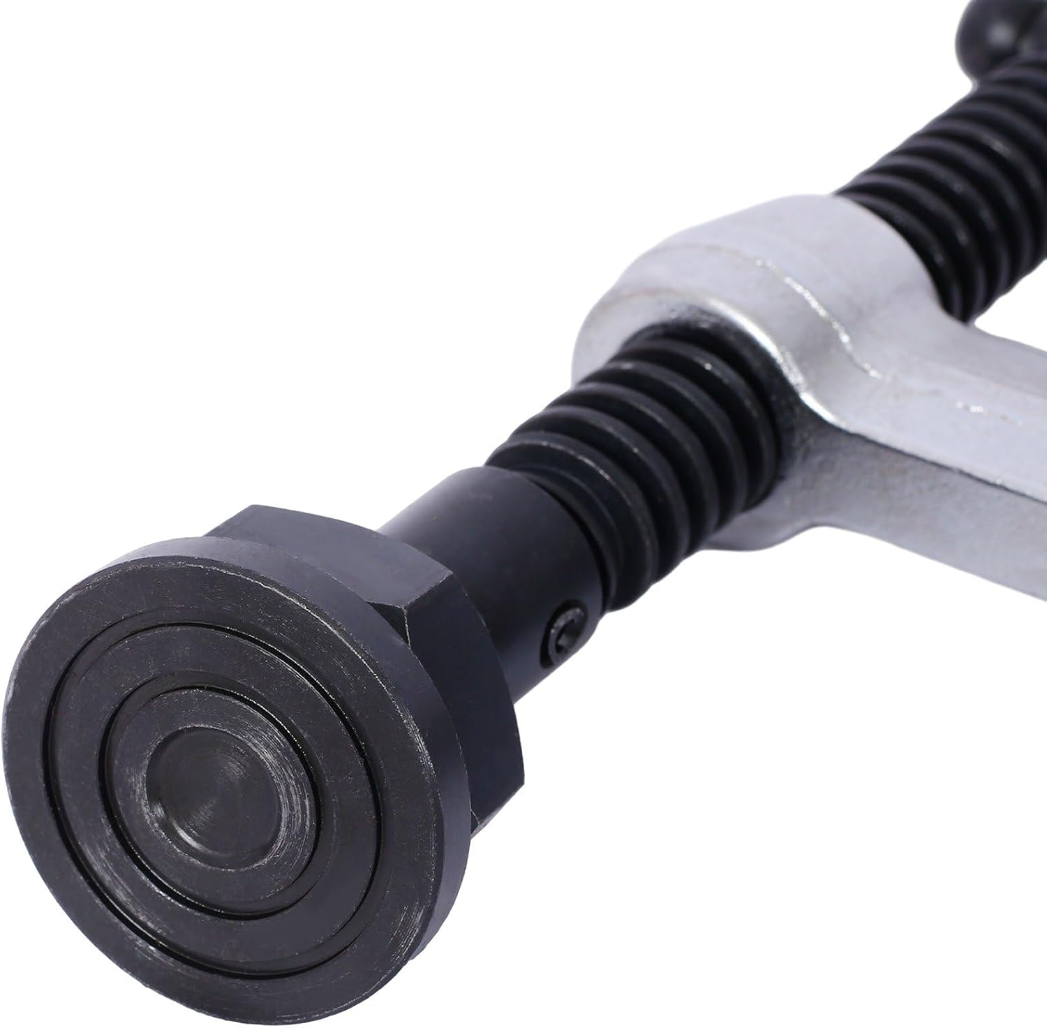 12' Opening Heavy Duty F-Clamps with Replaceable Swivel Pad, Bar Clamps for Welding Woodworking, 5-1/2' Throat Depth, 2660Lbs Clamping Force, Pack of 4, 4 Pcs