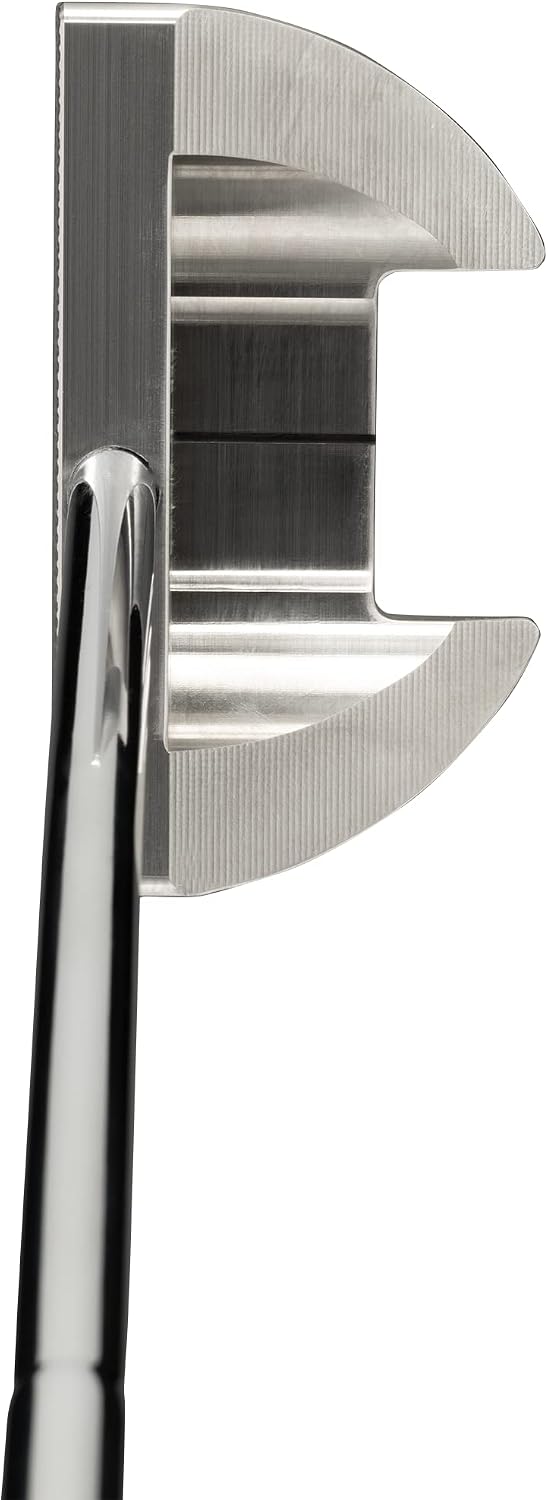 Bell III N-365 No-Offset CNC Milled Center Shaft Half-Mallet Golf Putter + Winn 15' Counter-Balance Grip | Made in USA