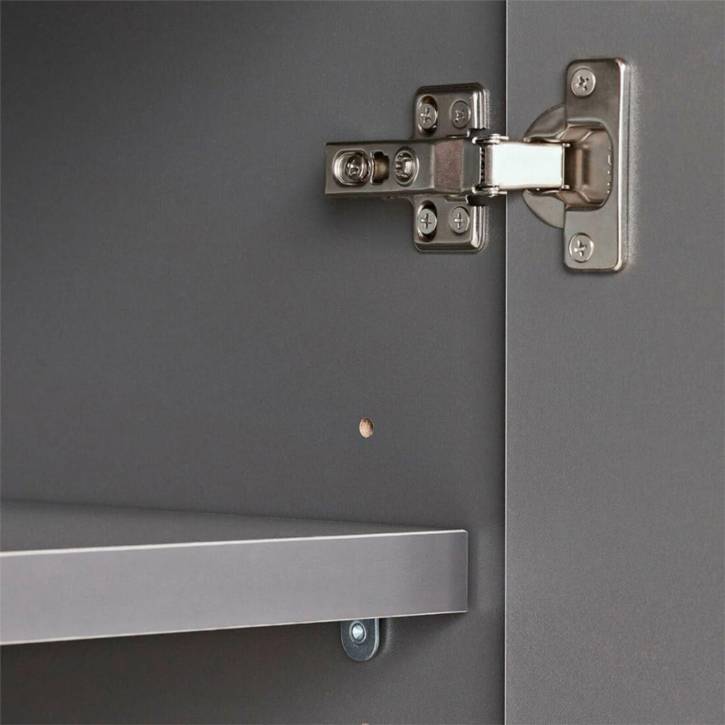 Ulti-MATE UG20760B 6-Piece Garage Cabinet Kit in Midnight Black Metallic, Black, Grey