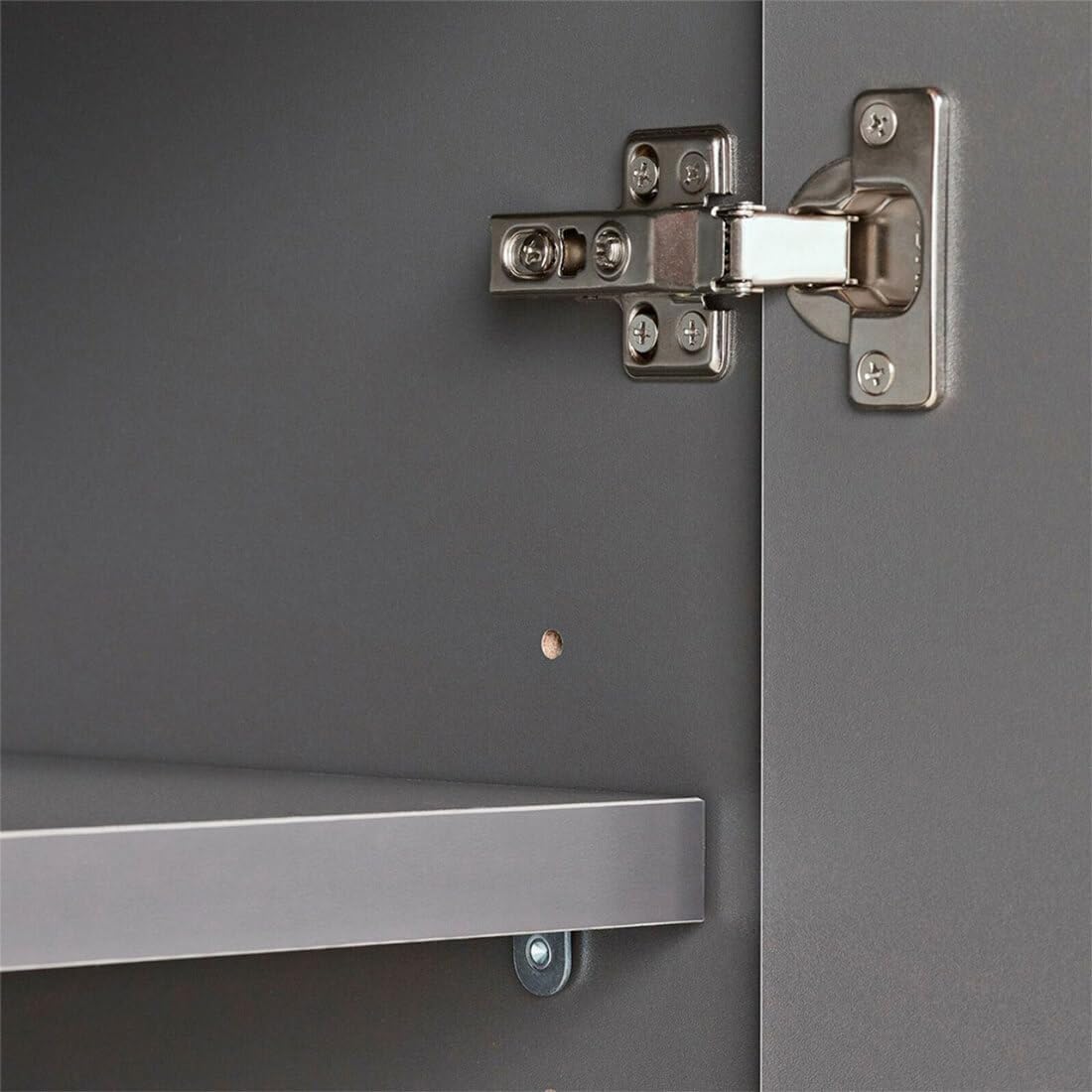 Ulti-MATE UG20760B 6-Piece Garage Cabinet Kit in Midnight Black Metallic, Black, Grey