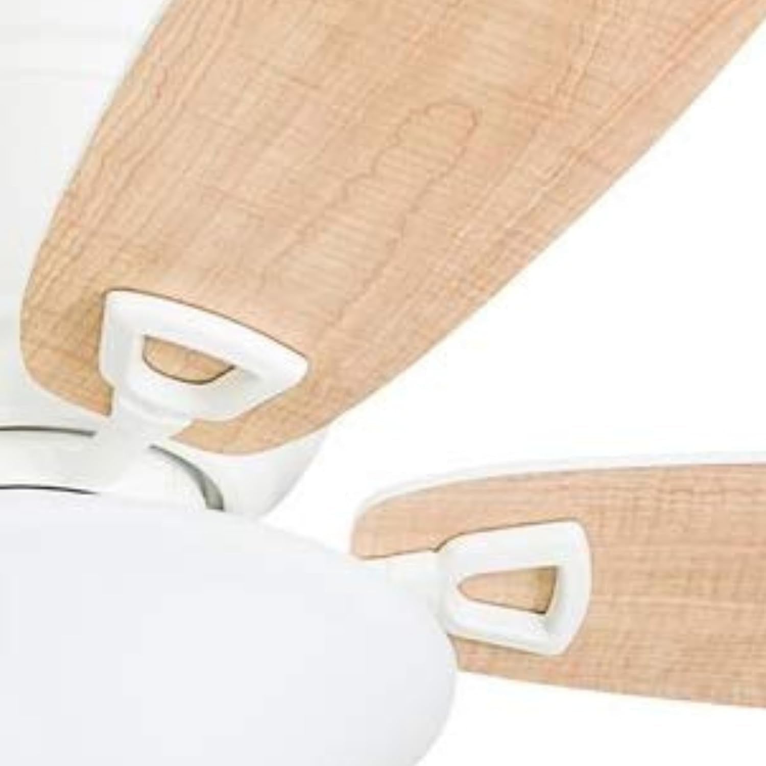 Honeywell Glen Alden 52 Inch Indoor LED Ceiling Fan with Bowl Light, Pull Chain Control, 5 Dual-Finish Blades, Quiet Reversible Motor, White