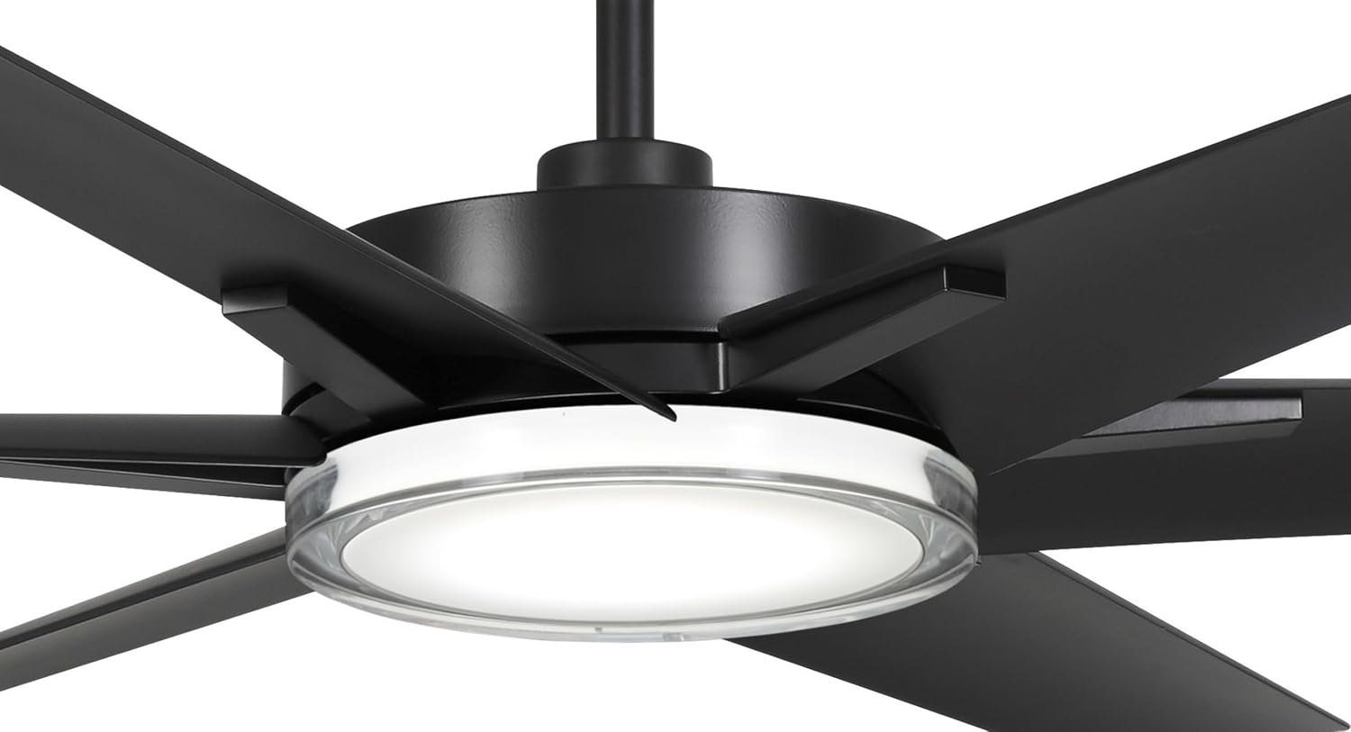 MINKA-AIRE F866L-CL Deco 65' Outdoor Ceiling Fan with LED Lights, Coal