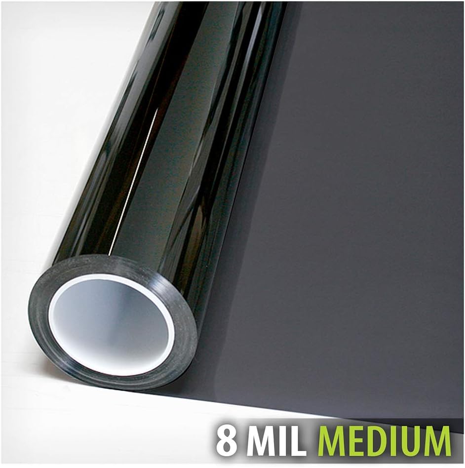 BDF S8MB35 Window Film Security and Sun Control 8 Mil Black 35 (Medium) - 36in X 24ft