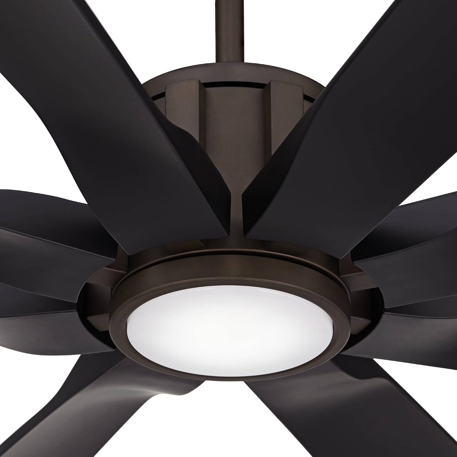 Possini Euro Design 80' Defender Rustic Farmhouse Indoor Outdoor Ceiling Fan with Dimmable LED Light Remote Control Oil Rubbed Bronze Black Damp Rated for Patio Exterior Porch Gazebo Garage Barn