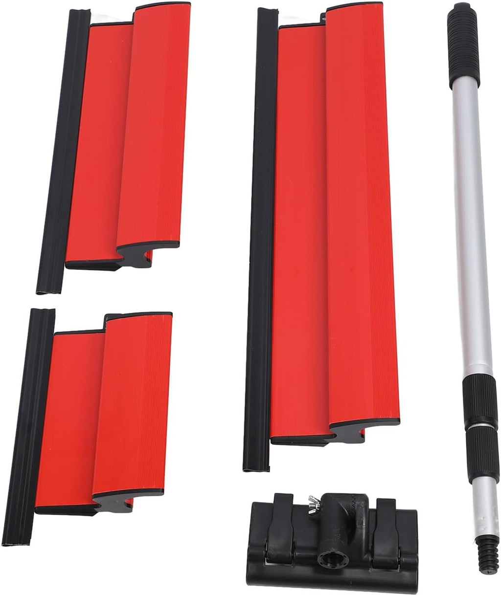 Drywall Skimming Blade Set Stainless Steel Skimming Blades Smoothing Spatula with Telescopic Pole for Wall and Ceiling