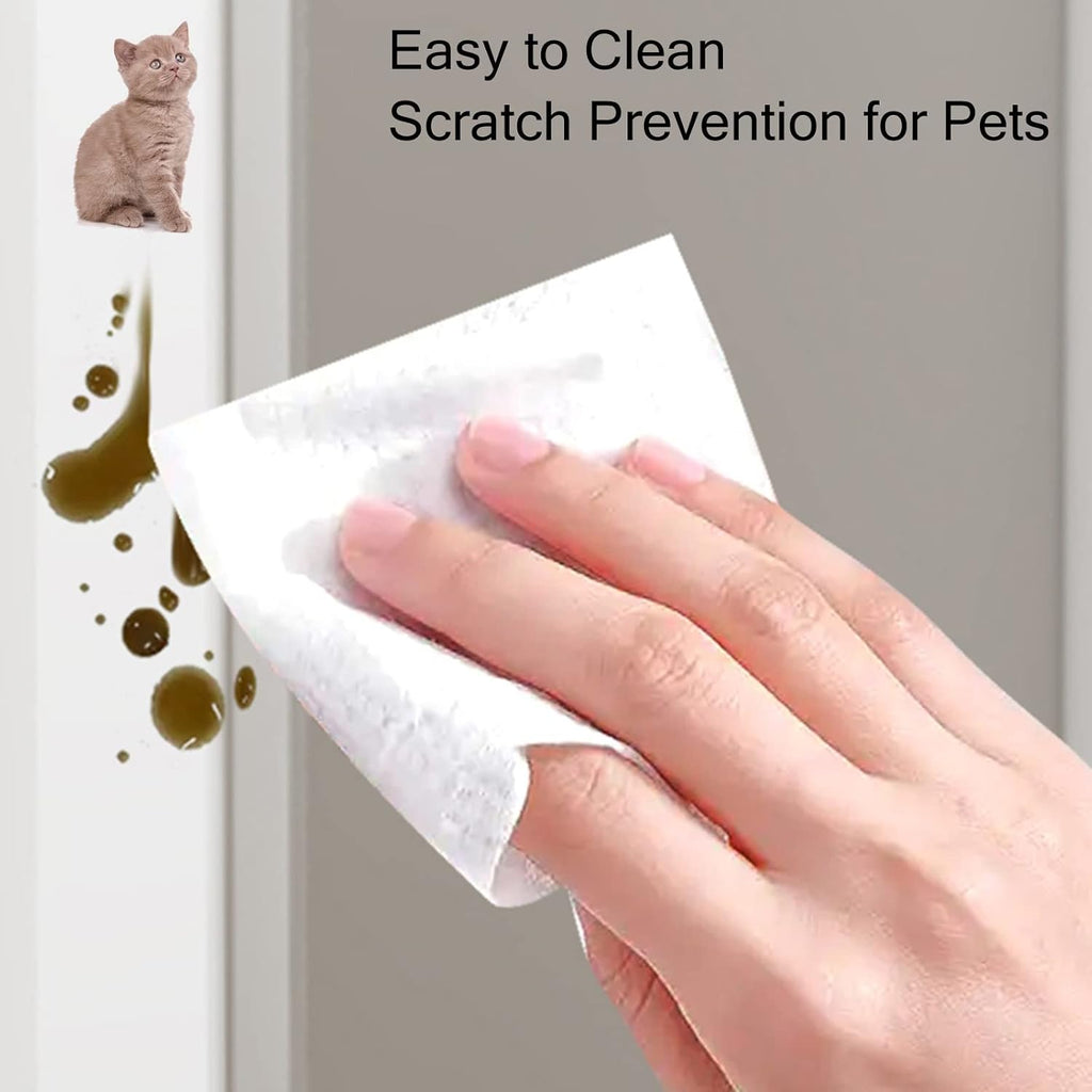 ZAQYCM 120cm Wall Edge Cover Strip Clear, Self Adhesive Corner Guard Plastic for Wall/Tile/Window/Door Frame, 90-Degree Angle Edge Trim Pet Anti-Scratch Shield (Color : W 17mm(7/10 in), Size : 6 Pcs)