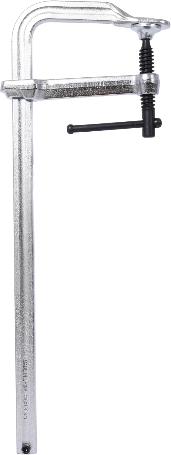 4-Piece Drop-Forged Steel F-Clamp Set (12' & 16') for Welding, Woodworking, Metal Fabrication