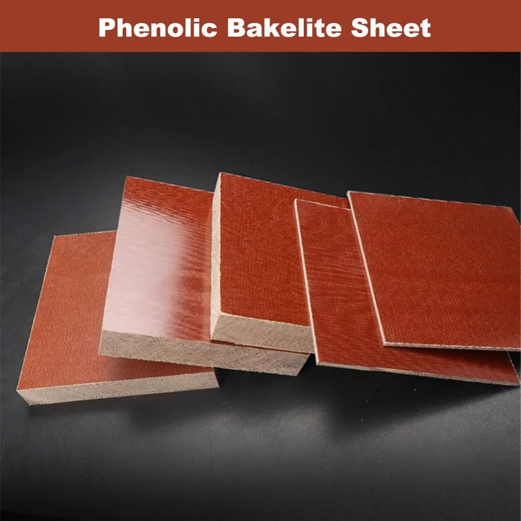 Lightweight Rigid Plastic Foam Sheet,Phenolic Bakelite, Composite Insulated Glulam Board, Electrical Wooden Fabric Plate, Resin Laminate Veneer Washer Brown(50x100x200mm 1Pcs)