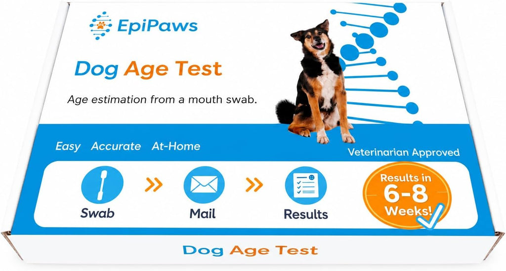 Dog Age Test - Includes Wellness Insights for Your Pet's Life Stage - At Home Epigenetic Biomarker Testing Kit, Great for Rescued Pets