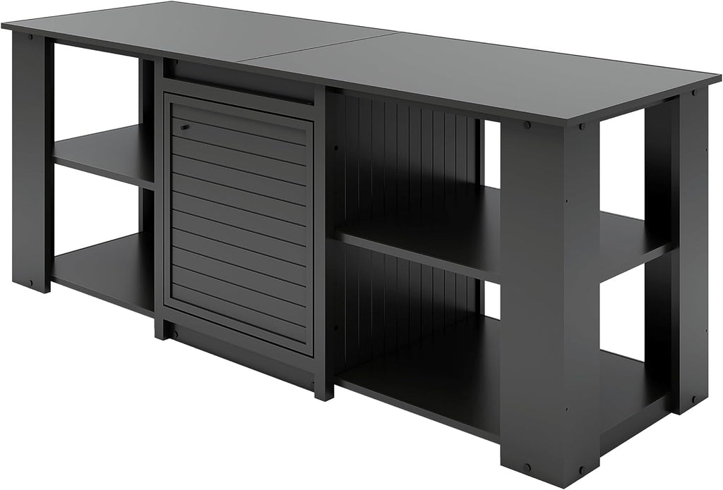 New Age Pet® ECOFLEX® 72' Jumbo Versa Stand, Standard Height Cabinet for Reptile & Small Animal Habitat, Lounge in Black
