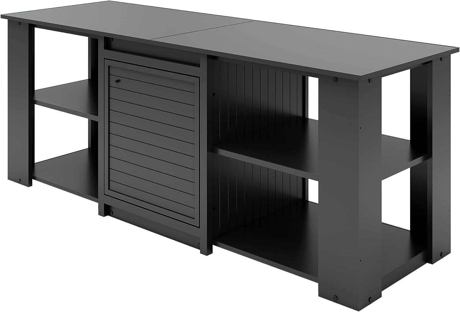 New Age Pet® ECOFLEX® 72' Jumbo Versa Stand, Standard Height Cabinet for Reptile & Small Animal Habitat, Lounge in Black