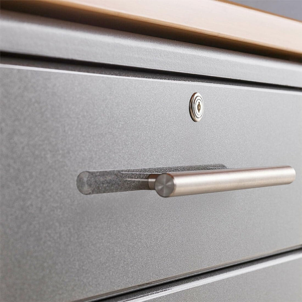 Ulti-MATE UG20760B 6-Piece Garage Cabinet Kit in Midnight Black Metallic, Black, Grey