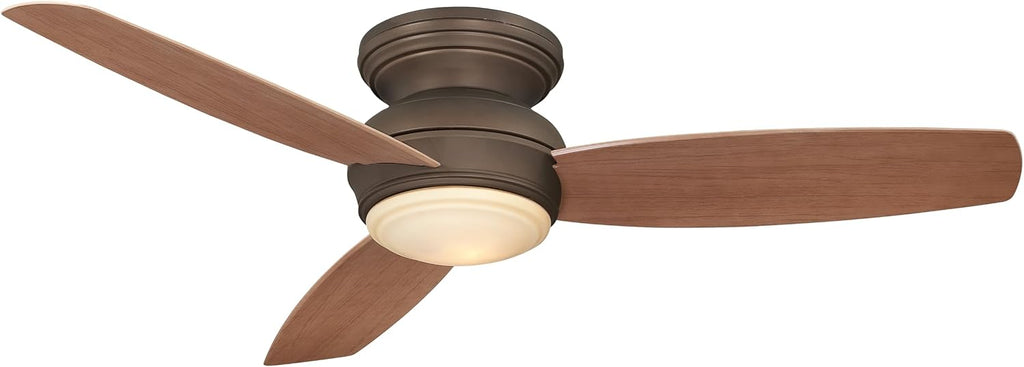 Minka-Aire 52' FLUSH MOUNT CEILING FAN, Oil-Rubbed Bronze (LED Light)