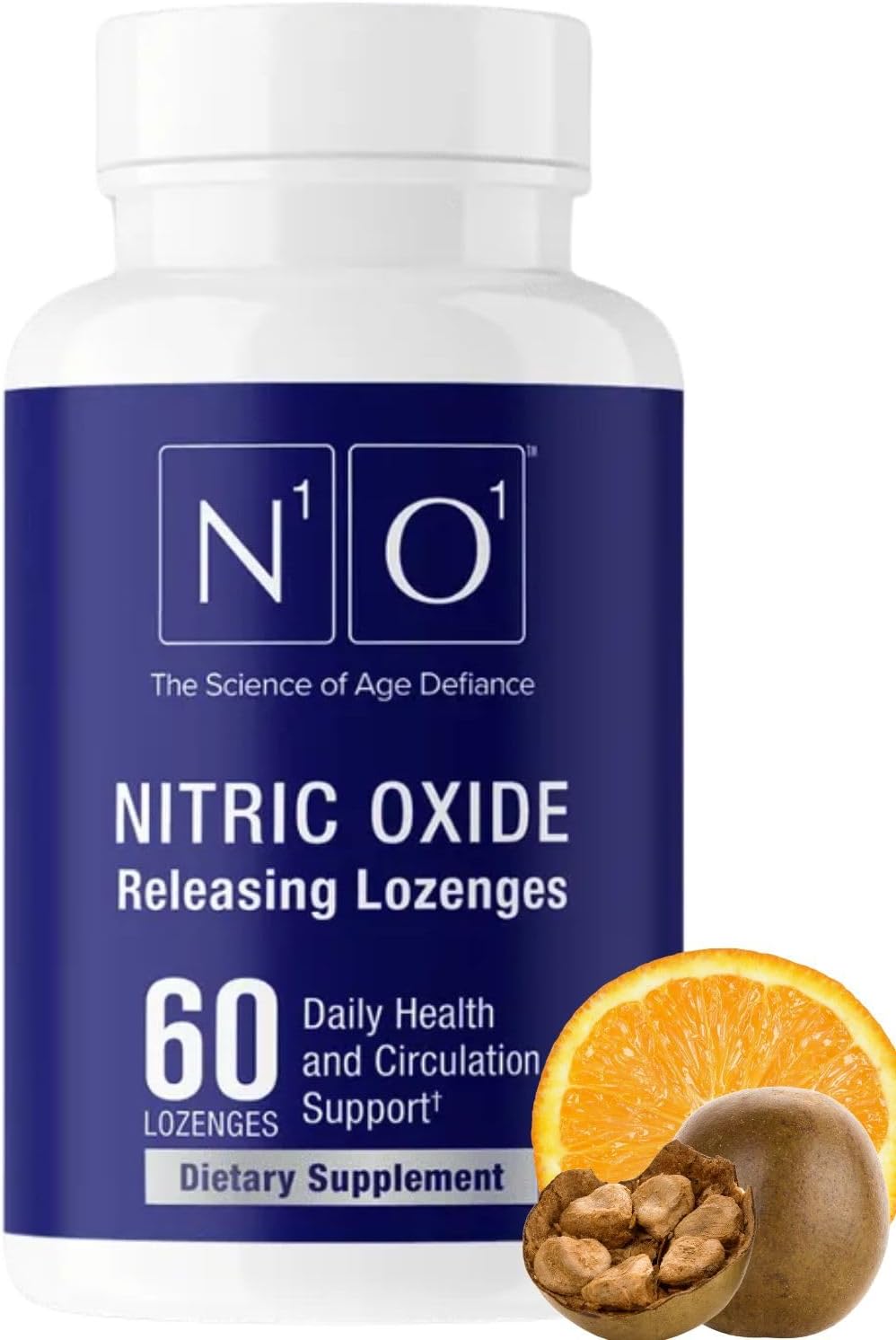 N1O1 Nitric Oxide Lozenges for Heart Health Support - Dietary Supplement for Blood Flow, Oxygenation and Blood Pressure - 120 Count