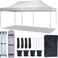 AMERICAN PHOENIX Canopy Tent 10x20 Pop Up Portable Instant Commercial Heavy Duty Outdoor Market Shelter Event Tent (White w/Roller Bag)