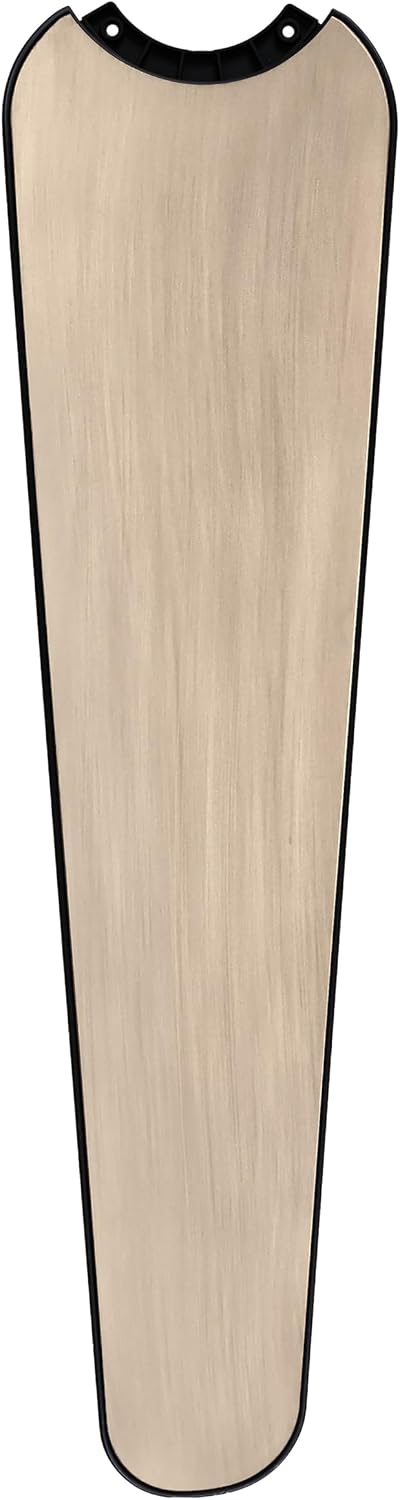 MINKA-AIRE F669L-CL/ASW Tempri 56' 3-Blade LED Indoor/Outdoor Ceiling Fan in Coal Black and Ashwood Finish Blades with Etched Lens