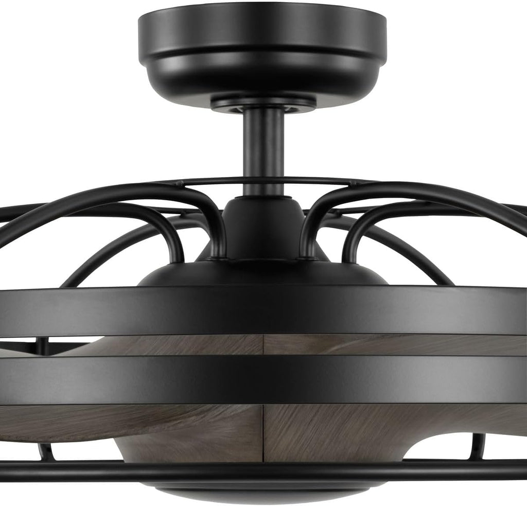 Progress Lighting P250096-31M Bastrop 26' Damp Rated Ceiling Fan, Matte Black