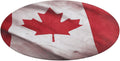 Canadian Flag Coral Velvet Round Floor Mat Non-Slip Bath Rug Floor Covering for Bathroom Vanity Guest Suite & Vacation Home