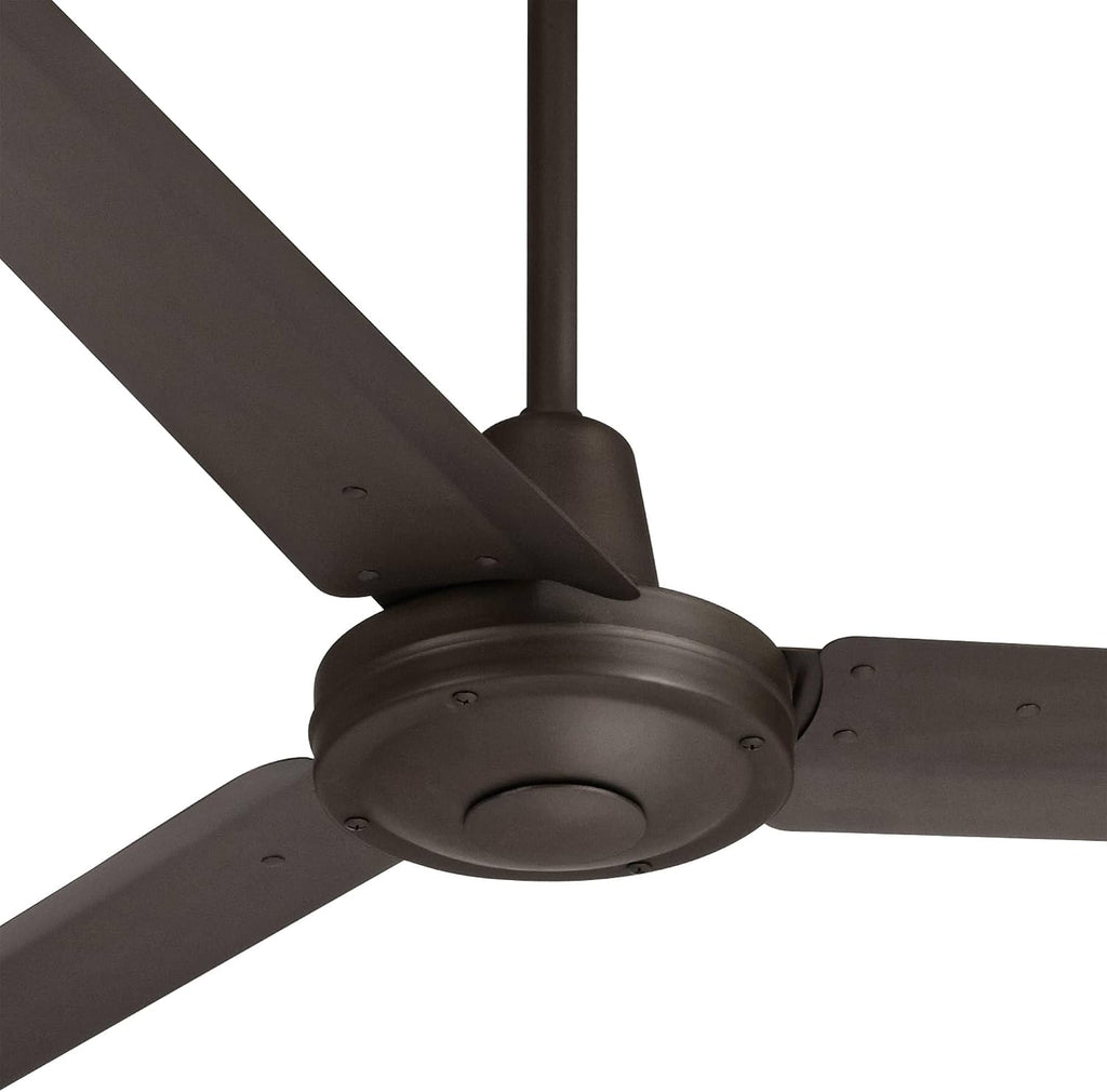 Casa Vieja 60' Turbina DC Modern Industrial Rustic Farmhouse 3 Blade Indoor Outdoor Ceiling Fan with Remote Control Oil Rubbed Bronze Damp Rated Patio Exterior Home Porch Gazebo Garage - 24' Downrod