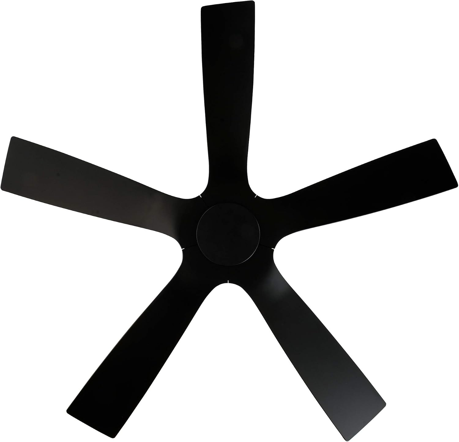 Modern Forms Aviator 5-Blade 54 in Smart Indoor and Outdoor Smart Down rod Ceiling Fan Matte Black with Remote Control (Light Kit Sold Separately)