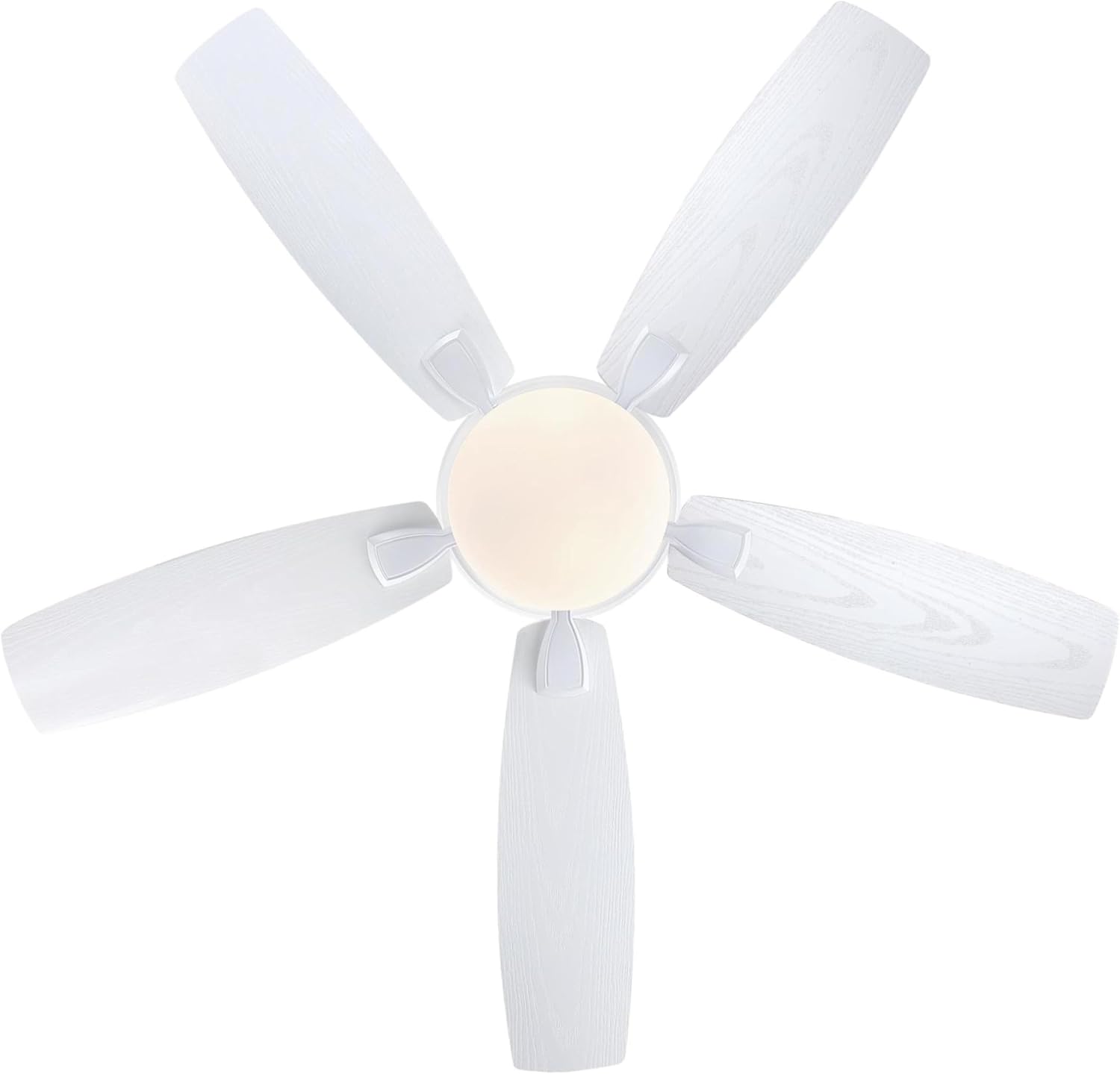 Westinghouse Lighting Contempra Indoor/Outdoor Ceiling Fan, LED Light Fixture with Opal Frosted Glass, Remote Control, 52 Inch, Matte White Finish