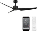 WAC F-056-MB Stella 60' Outdoor Ceiling Fan with Remote Control, Matte Black