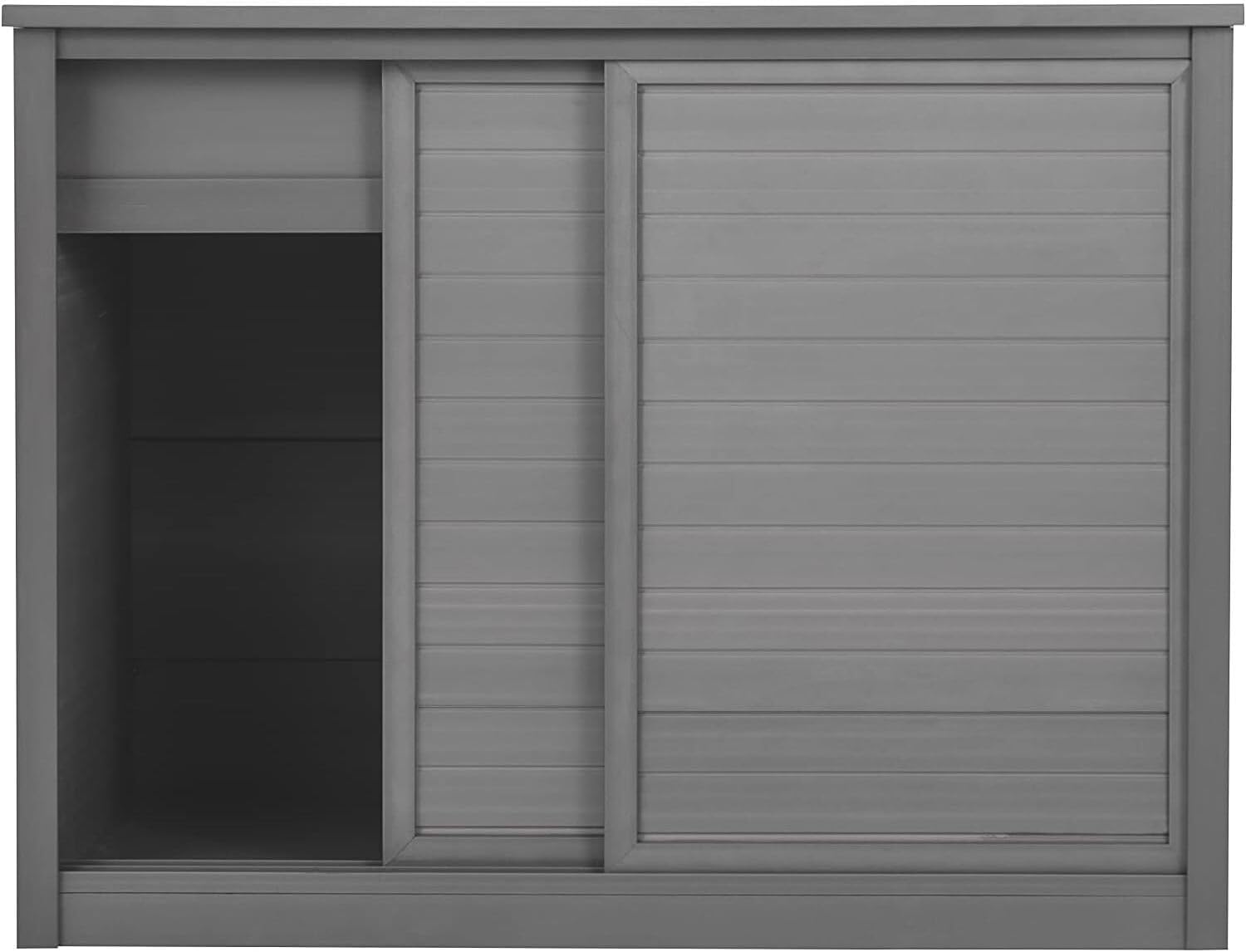 HomeStock Natural Beauty Pet 36' Stand in Gray, Made with Ecoflex Wood Plastic Composite, Moisture Resistant and Easy to Clean, 10-Year Warranty, Ideal for Small Animal Hutch