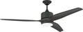 Craftmade 60' Mobi Ceiling Fan, Dark Aged Galvanized Gray Finish, Outdoor Rated, 3 ABS Blades, Remote & Wall Control Included, LED Light Kit with Optional Lens Cover Included