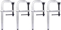 12' Opening Heavy Duty F-Clamps with Replaceable Swivel Pad, Bar Clamps for Welding Woodworking, 5-1/2' Throat Depth, 2660Lbs Clamping Force, Pack of 4, 4 Pcs