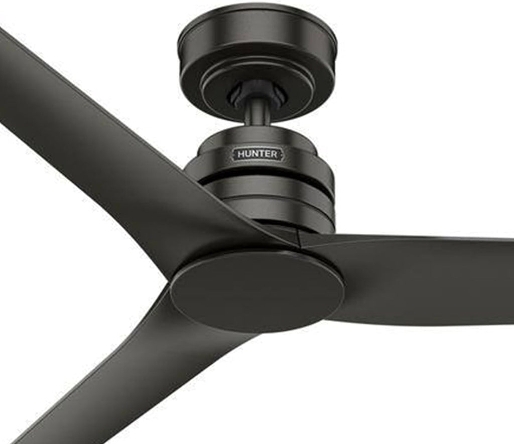 Hunter Fan Outdoor or Indoor Ceiling Fan, 52 in Noble Bronze Ceiling Fan with Remote and No Light for Patios, Living Room, Bedroom, Porch, Garage (Renewed)