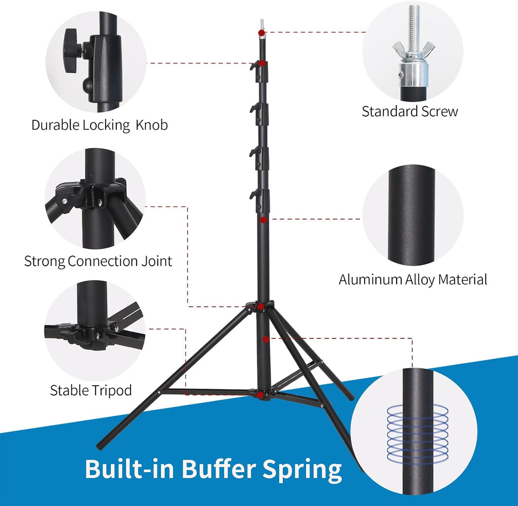 14.11X 13.12 FT Large Heavy Duty Backdrop Stand, Adjustable Photography Studio Photo Background Support System with Carry Bag for Parties, Events Decoration, Wedding, Birthday, Portrait