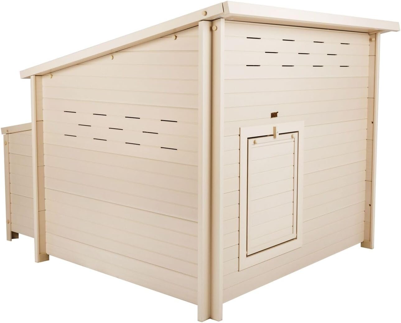 New Age Pet ECOFLEX Fontana Jumbo Chicken Coop, Urban Barn for 4 to 6 Chickens, Easy Assembly, Eco Friendly & Durable, Tan