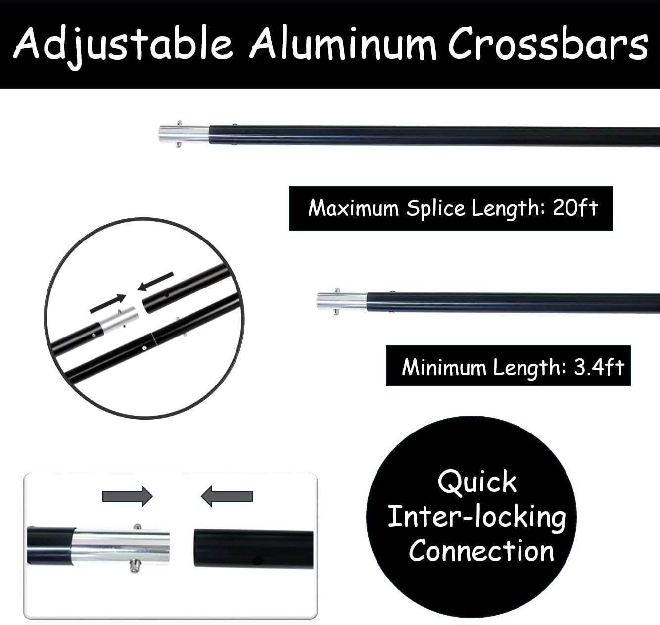 10x20 ft Medium Duty Back Drop Adjustable Stand, Photo Backdrop Stand Kit for Photography with Carrying Bag, Convertible to Backdrop Stand 10x10 Adjustable Width.