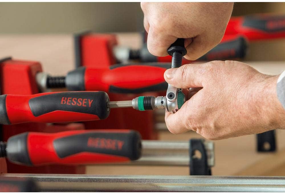 Bessey - K-BODY REVOlution 18' Parallel Clamps with Composite Plastic Handle and 3-3/4-In. Throat Depth - 2-Pack