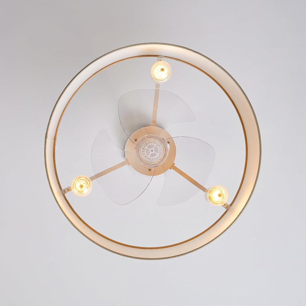 Low Profile Ceiling Fans with Lights 20' Ceiling Fans with Lights and Remote Flush Mount Ceiling Fan with Lights Boho Ceiling Fan with 6 Speeds for Living Room Bedroom.