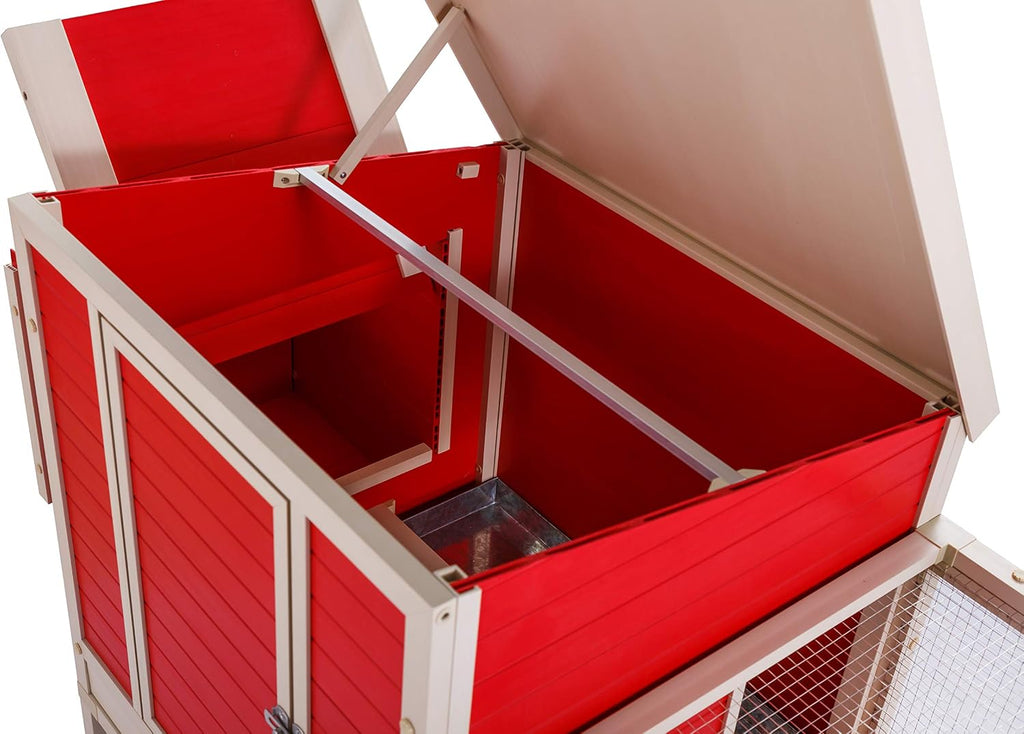 New Age Pet ECOFLEX Sonoma Chicken Coop in Red and Maple