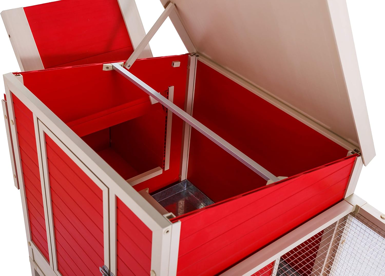New Age Pet ECOFLEX Sonoma Chicken Coop in Red and Maple
