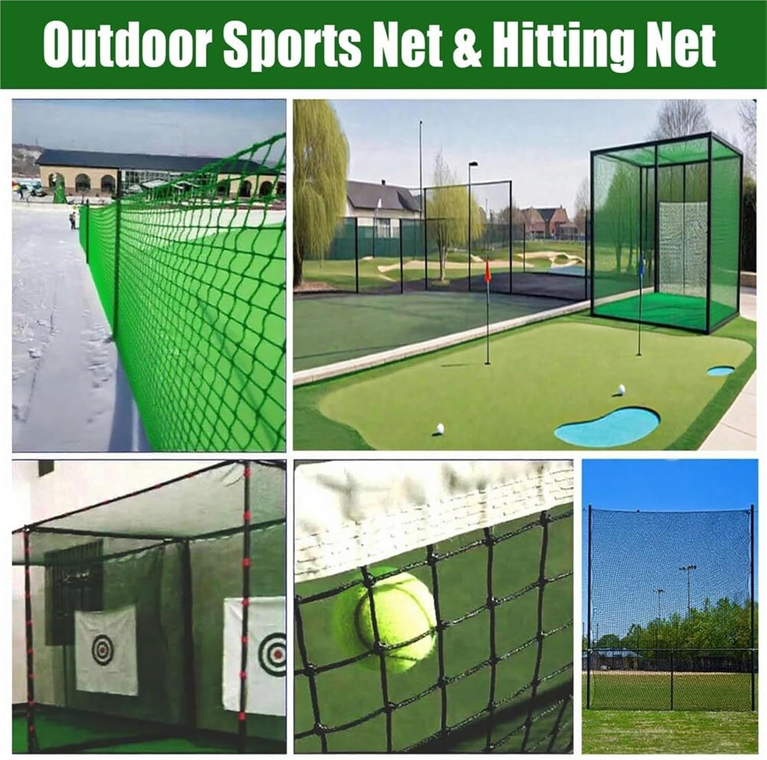 Safety Rope Net for Kids Balcony Netting for Pets Stair Railings Protection Nets Playground Sports Nets Green Climbing Safety net(3 * 3m)