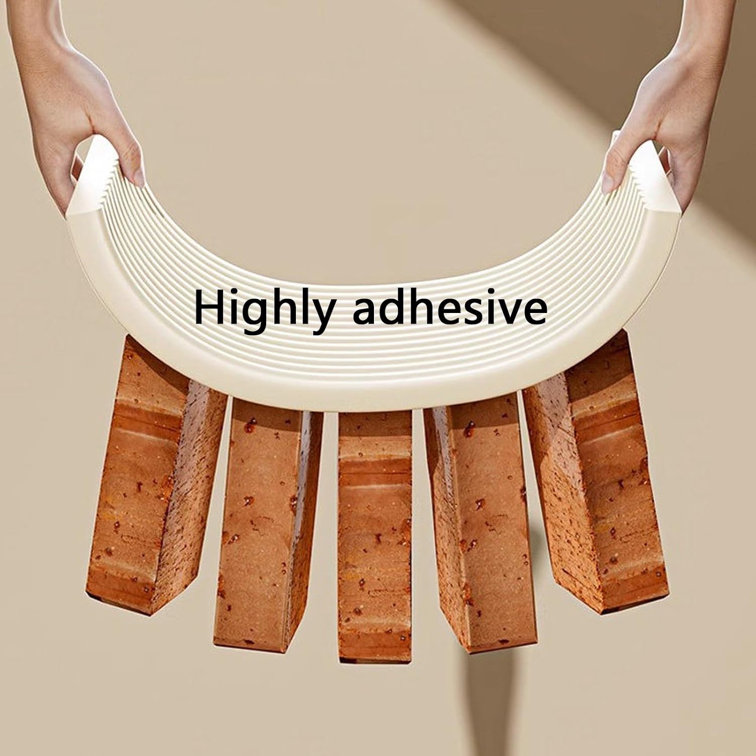 20cm Wide Edge Protector Strip, Protective Foam Cushion Thickness 2cm, High Density for Table, Fireplace, Countertop(Beige,10M)