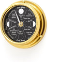 Prestige Brass Moon Gardening Clock - Lunar Harmony Guide with Moon Clocks -Essential Gardening Tool for Biodynamic & Organic Gardening - Get The Best Results and Transform Your Garden